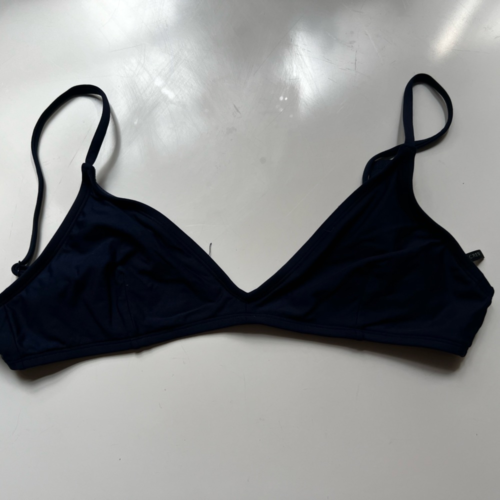 Navy Jcrew Bikini Top